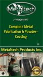 Mobile Screenshot of metaltechproductsinc.com