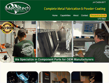 Tablet Screenshot of metaltechproductsinc.com
